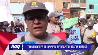 Chiclayo: Hospital cleaning workers comply with strike