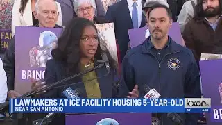 Child detained in Texas visited by lawmakers Crockett, Castro