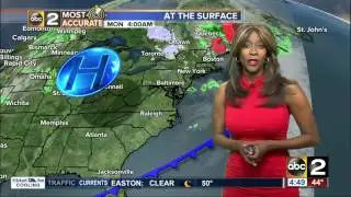 Chilly temperatures with sunshine Monday