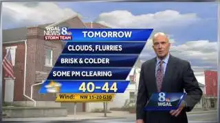 Chilly temps move in overnight