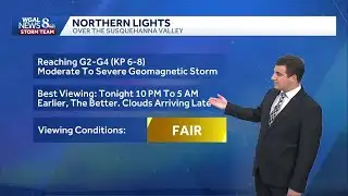 Chilly Tonight; Northern Lights Possible In South Central PA