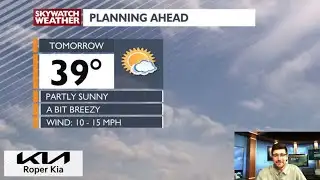 Chilly tonight, then milder and breezy tomorrow