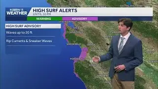 Chilly weather and high surf advisory affects Central Coast