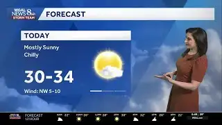 Chilly Wednesday, light snow Friday, bitter weekend