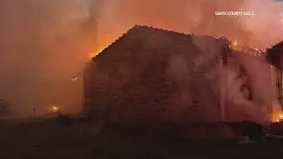 Chimney fire causes blazes that destroyed Smith County home