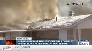 Chimney fire causes heavy damage to Lufkin home