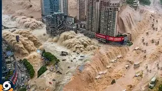 CHINA SICHUAN COLLAPSING: Massive Floods Swallow Cities, Bridges Falling, Streets Turning to Rivers