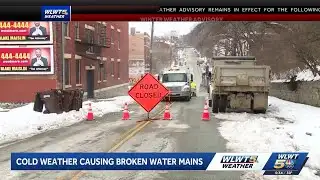 Cincinnati crews work to repair water main breaks amid freezing temperatures