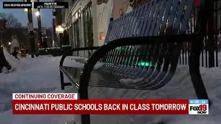 Cincinnati Public School back in class tomorrow