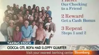 Ciocca Calls Citi, BofA Second-Quarter Results `Sloppy