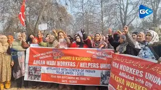 CITU, Anganwadi workers hold protest against new Labour Laws