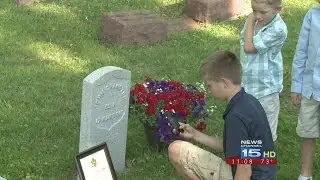 Civil War veteran gets belated salute