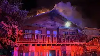 Clark County firefighters respond to house fire on Mt. Charleston