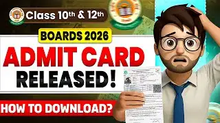 CLASS 10&12 ADMIT CARD RELEASED🔥 / How to Download ? / Cbse Admit Card 2026 / Cbse Latest Update 