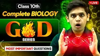 Class 10th Science - Complete Biology Most Important Questions🔥|  Prashant Kirad