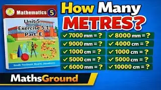 Class 5 Maths | Unit 5 | Exercise 5.1 Part E | Unit Conversion (mm & cm to m) | Sindh Board