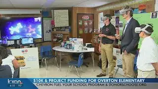 Classroom supplies, $10K donated to Overton Elementary through Fuel Your School program