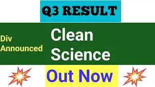 Clean science q3 2026 Results today. Clean science share result latest news today 