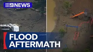 Clean-up underway after flash flooding in Victoria | 9 News Australia