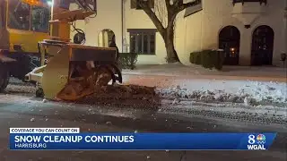 Cleanup efforts underway in Harrisburg after snowstorm
