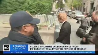 Closing arguments underway in Ed Sheeran copyright infringement trial