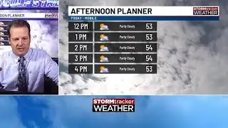 Clouds will linger throughout the day