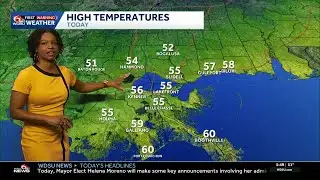 Cloudy, breezy, chilly Tuesday before freezing temperatures tonight in your New Orleans forecast
