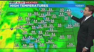 Cloudy, cool, and foggy Friday morning