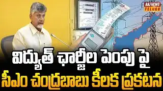 విద్యుత్ ఛార్జీల పెంపుపై సీఎం చంద్రబాబు కీలక ప్రకటన| Cm Chandrababu Clarifies on Electricity Charges
