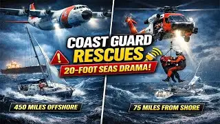 Coast Guard Rescues Crew In 20 Ft Seas