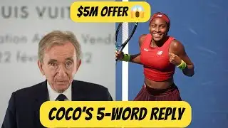 Coco Gauff Stuns Bernard Arnault With Five Word Reply After $5M Louis Vuitton Offer  Australian Open