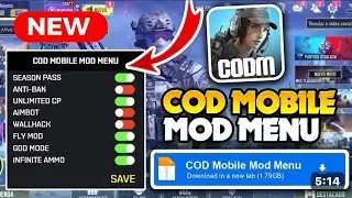 🚀CODM HACK Global Garena ios Android Safe mod menu Skin hack AntiBan ipa apk Free hack