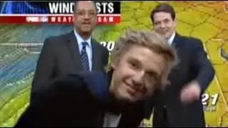 Cody Simpson Crashing Fox 5 News