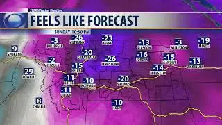 Cold air persists before a brief warm up on Tuesday