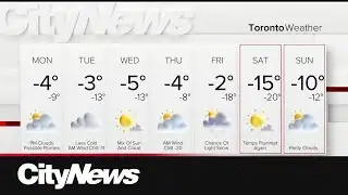 Cold and sunny to start the work week