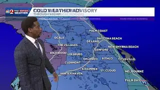 Cold front sends temps plunging into the 20s this morning in Central Florida | January 27 forecast