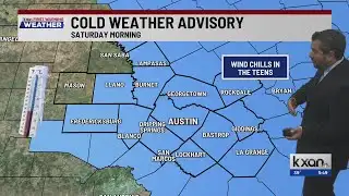 Cold Weather Advisory in effect for tonight | Jan 30 KXAN weather update