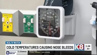 Cold weather causing spike in nosebleeds, respiratory issues