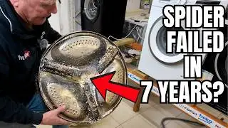 Collapsed Spider: Dismantle Hotpoint WMBF 742P Washing Machine Teardown