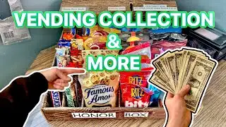 Collecting MONEY💰BIG NEWS for my Vending Route! SNACKS/Capsules/Claws
