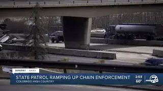 Colorado State Patrol cracking down on I-70 tire chain violations as mountain counties ask for help