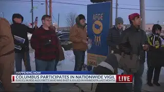 Columbus joins nationwide ICE protest, Pretti vigil