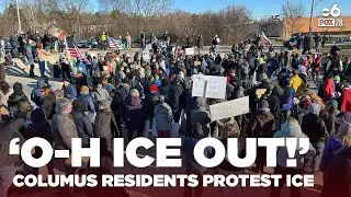 Columbus residents protest surge in ICE activity