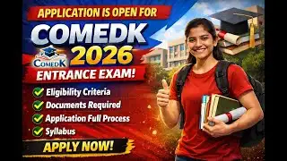 COMEDK 2026 APPLICATION | ELIGIBILITY DOCUMENTS REQUIRED FOR COMEDK 2026 #comedk #comedkcounselling