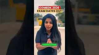 COMEDK 2026 Exam Dates Announced! | Important Update #comedk2026 #comedkupdate