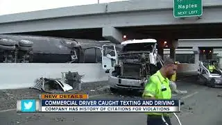 Commercial Truck Driver Texting Accident