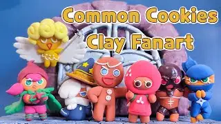 COMMON COOKIES SHOWCASE | COOKIE RUN KINGDOM | CLAY FANART