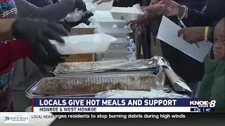 Community comes together to give hot meals and helping hand