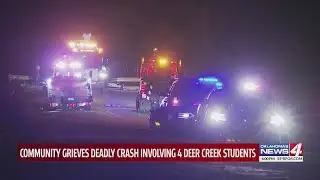 Community grieves deadly crash involving 4 Deer Creek students