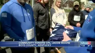 Community honors fallen Cpl. Jacob Moore